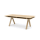 tavolo da riunione moderno / in rovere / con supporto in legno / rettangolare