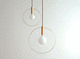 lampada a sospensione / in vetro / contemporanea / con cavo