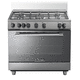 blocco cottura a gas / 5 fuochi / 1 forno / classe A