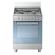 blocco cottura a gas / elettrico / 4 fuochi / 1 forno
