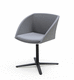 sedia contemporanea / da interno / in tessuto / con supporto in legno
