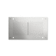 soffione doccia da incasso a soffitto / rettangolare / a pioggia / a cascata