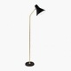 lampada da terra / in ottone / contemporanea / con cavo