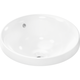 lavabo da incasso / in ceramica / lucido / rotondo
