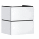 mobile lavabo doppio / sospeso / in MDF / contemporaneo