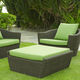 ottomana contemporanea / in rattan / da giardino / per spazi pubblici