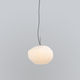 lampada a sospensione / in acciaio / in vetro soffiato / contemporanea