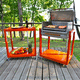 barbecue a carbonella / con rotelle / in acciaio inossidabile