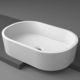 lavabo da appoggio / in composito / ovale / contemporaneo