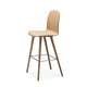 sedia alta design scandinavo / in faggio / in rovere / in noce americano