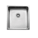 lavello a 1 vasca / senza gocciolatoio / in acciaio inox / sottotop