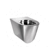 WC sospeso / in acciaio inox / contract