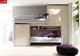 letto a castello / singolo / contemporaneo / con armadietto