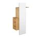mobile da ingresso contemporaneo / a muro / in rovere / con contenitore