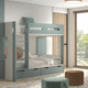 letto a castello / singolo / contemporaneo / a cassetti