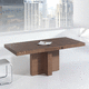 tavolo da pranzo contemporaneo / in legno / in vetro / in ceramica