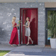 porta d'ingresso / in alluminio / battente / contemporanea