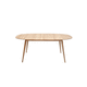 tavolo da pranzo design scandinavo / in rovere / in legno massiccio / con supporto in legno