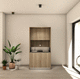 cucina contemporanea / in melaminico / monoblocco / compatta