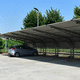 tettoia per posto-auto in acciaio zincato / in PVC / per parcheggio / con pannelli solari