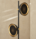 lampada da pavimento / in ottone / contemporanea / con cavo