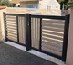cancello battente / in alluminio / in PVC / a sbarre
