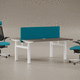scrivania per open space / da terra / da 2 persone / multiposto