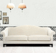divano classico / in velluto / beige / 3 posti