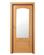 porta da interno / in rovere / battente / semivetrata