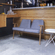 divanetto imbottito moderno / in tessuto / in rovere / in legno massiccio