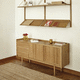credenza contemporanea / in rovere / in legno massiccio / impiallacciata in legno