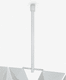 struttura per soffitto in acciaio inossidabile spazzolato / in alluminio / ad isola / per ufficio
