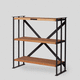 scaffale basso / contemporaneo / in legno / in acciaio