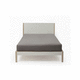 letto singolo / contemporaneo / con testiera / in rovere