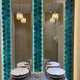 piastrella esagonale in ceramica / da interno / da cucina / da bagno