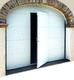 porta basculante per garage / retrattile / in schiuma di poliuretano / in lamiera d'acciaio
