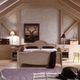 letto matrimoniale / classico / con testiera / in legno massiccio