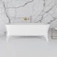 vasca da bagno da appoggio / in composito / ghisa minerale / contemporanea