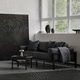 divano design scandinavo / in tessuto / in legno massiccio / in rovere