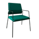 sedia contemporanea / da interno / in tessuto / con supporto in acciaio