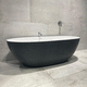 vasca da bagno ovale / da appoggio / in composito / contemporanea