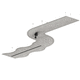 luce a sospensione / LED / a semicerchio / lineare
