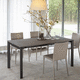 tavolo da pranzo moderno / in legno laccato / in vetro / in melaminico