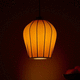 lampada a sospensione / in ottone lucidato / in nichel / in vetro sabbiato