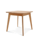 tavolo contemporaneo / in rovere / con supporto in legno / rettangolare