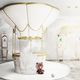 letto a baldacchino / singolo / design originale / imbottito