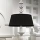 lampada a sospensione / in cromo / in cristallo Swarovski® / in tessuto