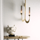 applique classica / da interno / in ottone / per uso residenziale