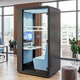 ufficio POD acustico / ergonomico / con porta vetrata / a 1 posto
