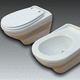 WC sospeso / in ceramica / non specificato / per uso residenziale